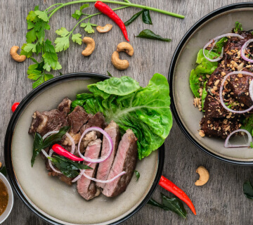 Брокколи и чесночный хлеб